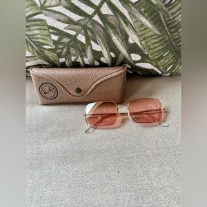 Pink/Gold Rayban Sunglasses